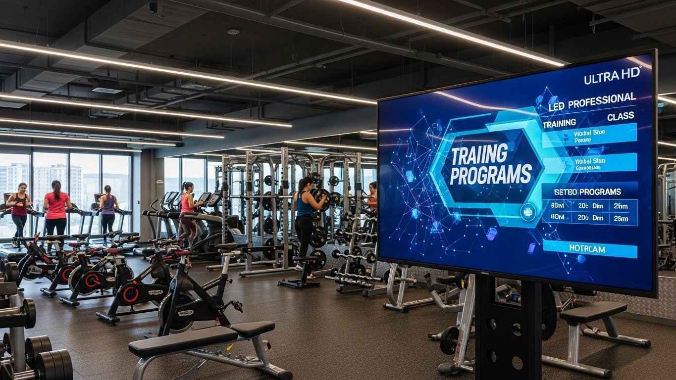 Mídia Indoor para Academias: Aumente a Retenção e Venda Mais