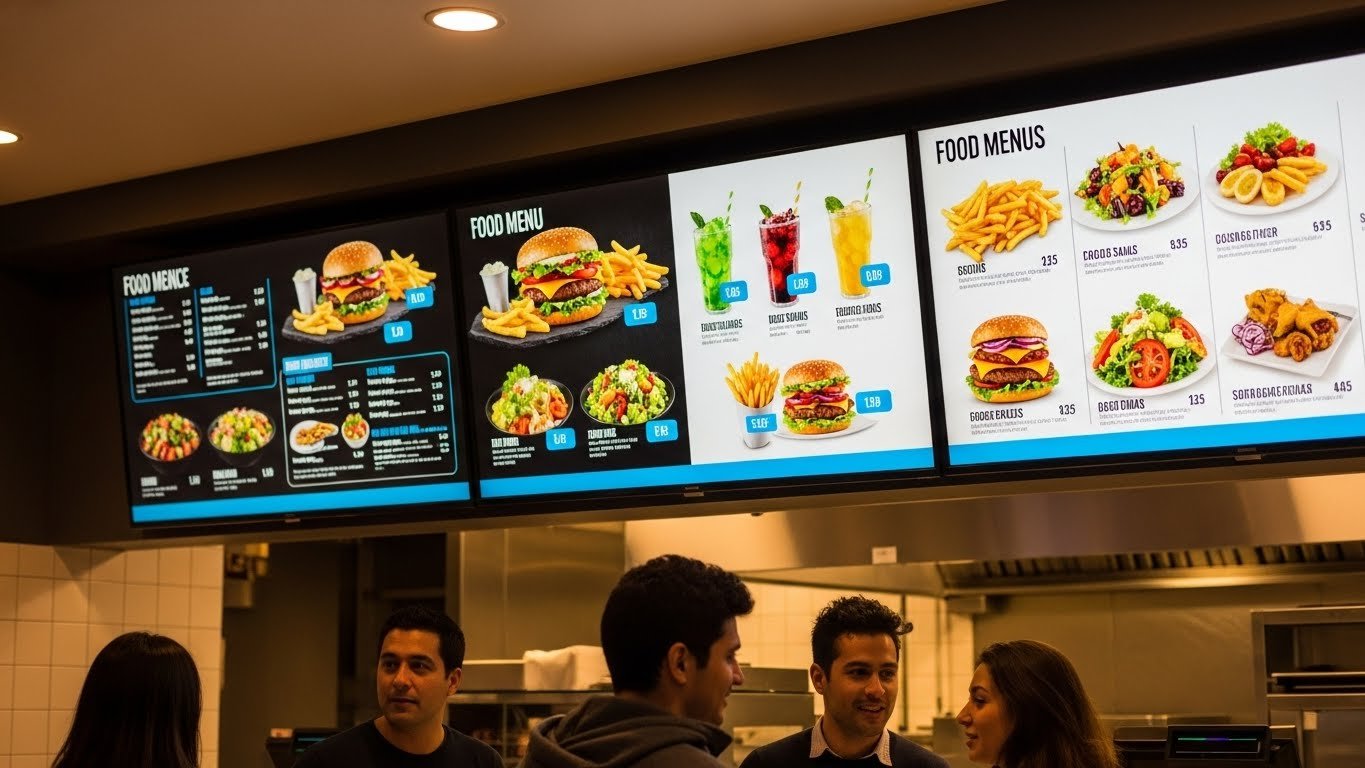Menu Board Digital para Restaurantes